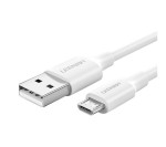 Kabel Ugreen USB do micro USB, 2.4A, 1m (biały) (60141)