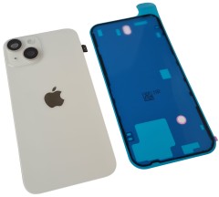 ORG Klapka + taśma flash Grade A oryginalna tył plecki iPhone 14, biała