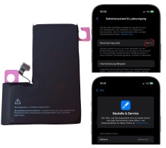 Bateria bez komunikatu, z kondycją, większa pojemność do iPhone 15 Pro