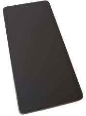 ORG Wyświetlacz LCD oryginalny z ramką do Motorola Moto G75 (czarny)