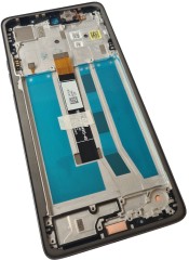 ORG Wyświetlacz LCD oryginalny z ramką do Motorola Moto G75 (czarny)
