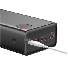 Szybki Powerbank Baseus Adaman 40 000 mAh, 22,5W, z wyświetlaczem, czarny