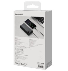 Szybki Powerbank Baseus Adaman 40 000 mAh, 22,5W, z wyświetlaczem, czarny