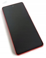 ORG Wyświetlacz LCD oryginalny ramka Samsung Galaxy S20 FE 5G G785 czerwony