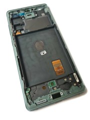 ORG Wyświetlacz LCD oryginalny z ramką Samsung S20 FE 4G/5G (2020) zielony