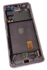 ORG Wyświetlacz LCD oryginalny z ramką Samsung Galaxy S20 FE (5G) fioletowy