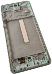 ORG Wyświetlacz LCD oryginalny z ramką Samsung Galaxy A73 5G (A736) miętowy