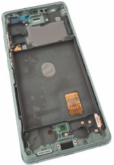 ORG Wyświetlacz LCD oryginalny z ramką Samsung Galaxy S20 FE 4G/5G, Zielony