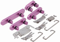 Przyciski Power i Volume i Switch guzik do iPhone 16 | 16 Plus, Różowe