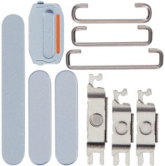 Przyciski Power i Volume i Switch guzik do iPhone 15 | 15 Plus, Niebieskie