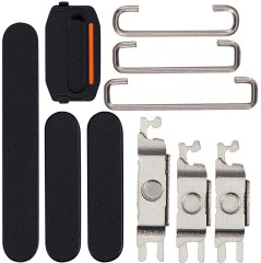 Przyciski Power i Volume i Switch guzik do iPhone 15 | 15 Plus, Czarne