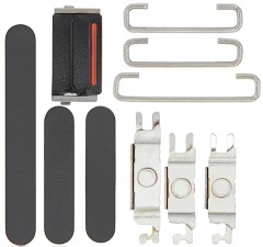Przyciski Power i Volume i Switch guzik do iPhone 13 | 13 Mini, Czarne