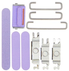 Przyciski Power i Volume i Switch guzik do iPhone 12, Fioletowe