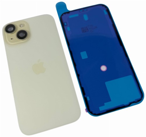 ORG Plecki Grade A oryginalna klapka tył do Apple iPhone 15, żółta
