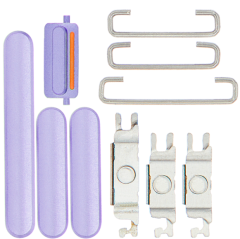 Przyciski Power i Volume i Switch guzik do iPhone 11, fioletowe