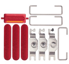 Przyciski Power i Volume i Switch guzik do iPhone SE 2020, czerwone