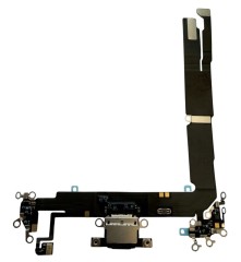 ORG Złącze ładowanie USB oryginalne demont do iPhone 16 Plus, czarne