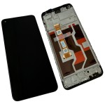 HQ Wyświetlacz LCD ekran z ramką do Oppo A96 4G, czarny