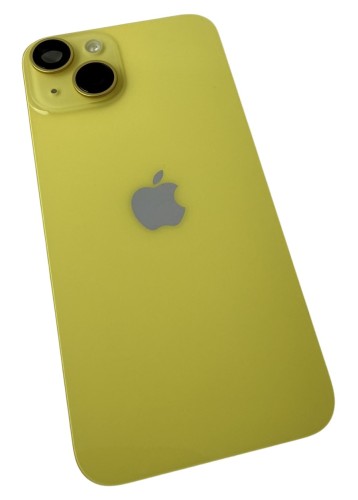 ORG Plecki Grade A oryginalna klapka +flex do iPhone 14, żółta