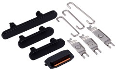 Przyciski Power i Volume i Switch guzik do iPhone 15 | 15 Plus, Czarne