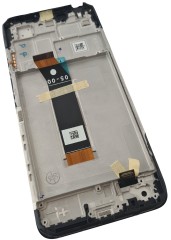 ORG Wyświetlacz LCD oryginalny z ramką do Xiaomi Poco M5 4G| M4 5G, Czarny