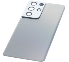 HQ Klapka PREMIUM tył plecki do Samsung Galaxy S21 Ultra (srebrna)