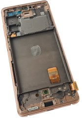 ORG Wyświetlacz LCD oryginalny ramka Samsung Galaxy S20 FE(5G) pomarańczowy