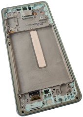ORG Wyświetlacz LCD oryginalny z ramką Samsung Galaxy A73 5G (A736) miętowy