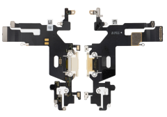 Gniazdo ładowania złącze USB mikrofon do Apple iPhone 11, białe