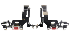 Gniazdo ładowania złącze USB mikrofon do Apple iPhone 11, czerwone