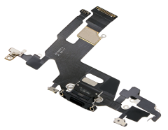 HQ Złącze ładowania USB do Apple iPhone 11, Czarne (Black)