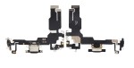 Gniazdo ładowania złącze USB mikrofon do Apple iPhone 15, czarne