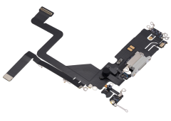 HQ Złącze ładowania USB do Apple iPhone 14 Pro, Srebrne (Silver)