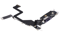 HQ Złącze ładowania USB do Apple iPhone 14 Pro, Fioletowe (Deep Purple)