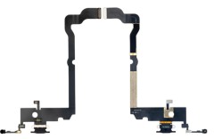 HQ Gniazdo ładowania złącze ładowania USB mikrofon do iPhone XS MAX, Czarne