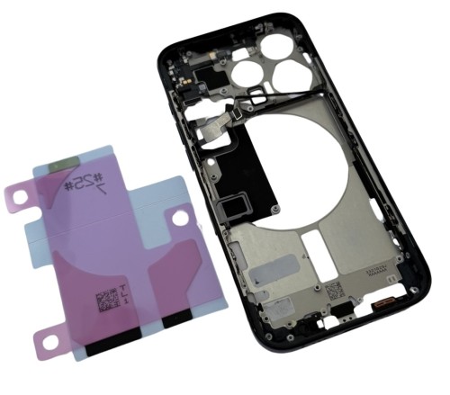 ORG oryginalna demont Ramka frame Grade A do Apple iPhone 15 Pro, niebieska