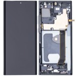 HQ Wyświetlacz LCD OLED z ramką do  Samsung Galaxy Note 20 Ultra 5G, czarny