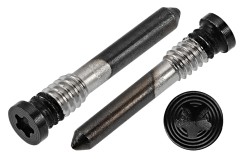 2x śrubki pentalobe dolne do iPhone 15 | 15 Plus | 15 Pro (Max) (czarne)