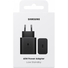 ORG Ładowarka Oryginalna Samsung 60W, 3A USB-C, low standby <5mA, czarna