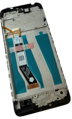 HQ Wyświetlacz LCD ekran z ramką do Motorola Moto G14, czarny