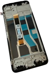HQ Wyświetlacz LCD ekran z ramką do Realme Note 50, czarny