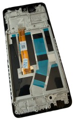 HQ Wyświetlacz LCD ekran z ramką do Oppo A79 5G, czarny
