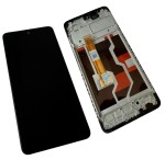 HQ Wyświetlacz LCD ekran z ramką do Oppo A58 4G, czarny