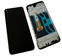 HQ Wyświetlacz LCD ekran z ramką do Oppo A53 4G| A53s 4G A32 A33 4G, czarny