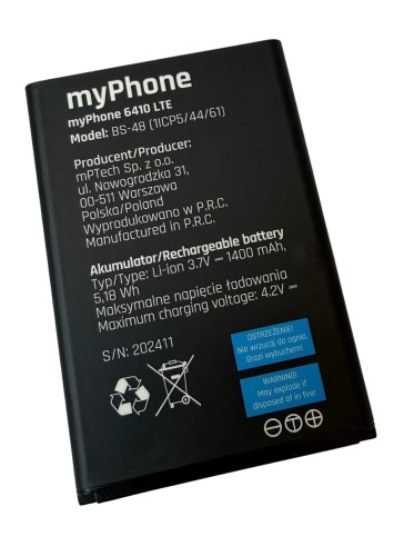 ORG Nowa oryginalna bateria BS-48 do MyPhone Halo 3 LTE | 6410