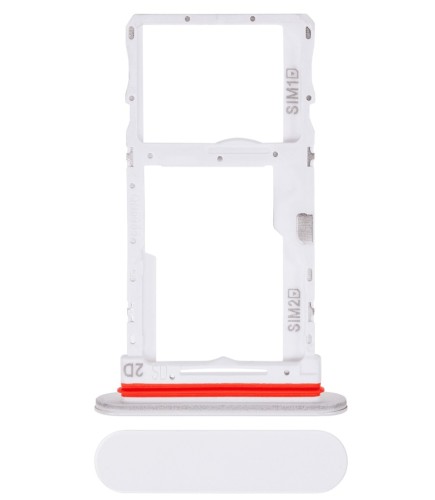 Szufladka tacka uchwyt na dwie karty Dual SIM do Sony Xperia 10 IV, biała