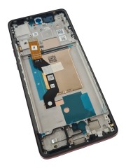 ORG Wyświetlacz oryginalny LCD z ramką do Motorola Edge 60 Fusion (Różowy)