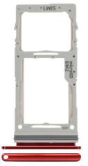 Szufladka tacka uchwyt karty SIM do Samsung Galaxy Note 10 Lite, Czerwona