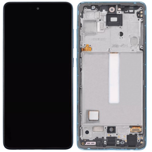 HQ Wyświetlacz LCD OLED 6.46" z ramką Samsung Galaxy A52 A52s 5G niebieski