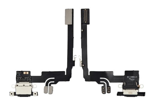 Gniazdo ładowania złącze USB mikrofon do Apple iPhone 16 Pro, czarne